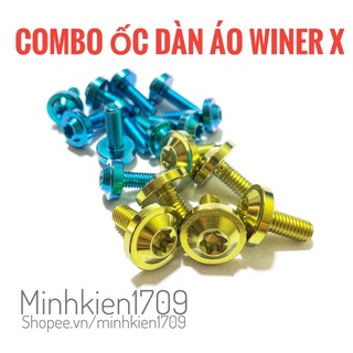 (GR5 XỊN) Combo ốc titan full dàn áo Winer X150