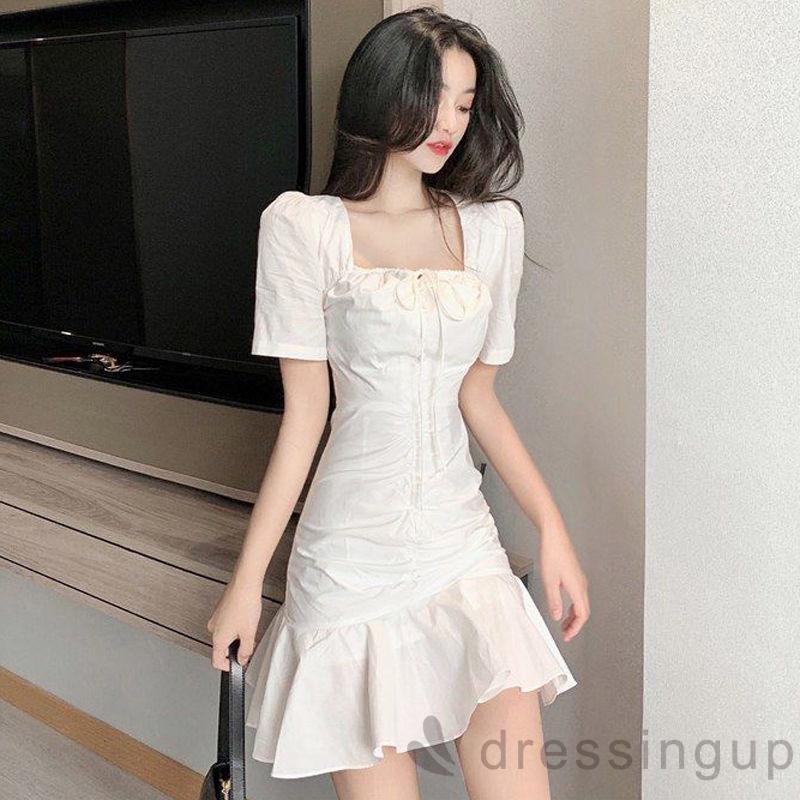 Đầm Đuôi Cá Tay Ngắn Thời Trang Dành Cho Nữ | BigBuy360 - bigbuy360.vn