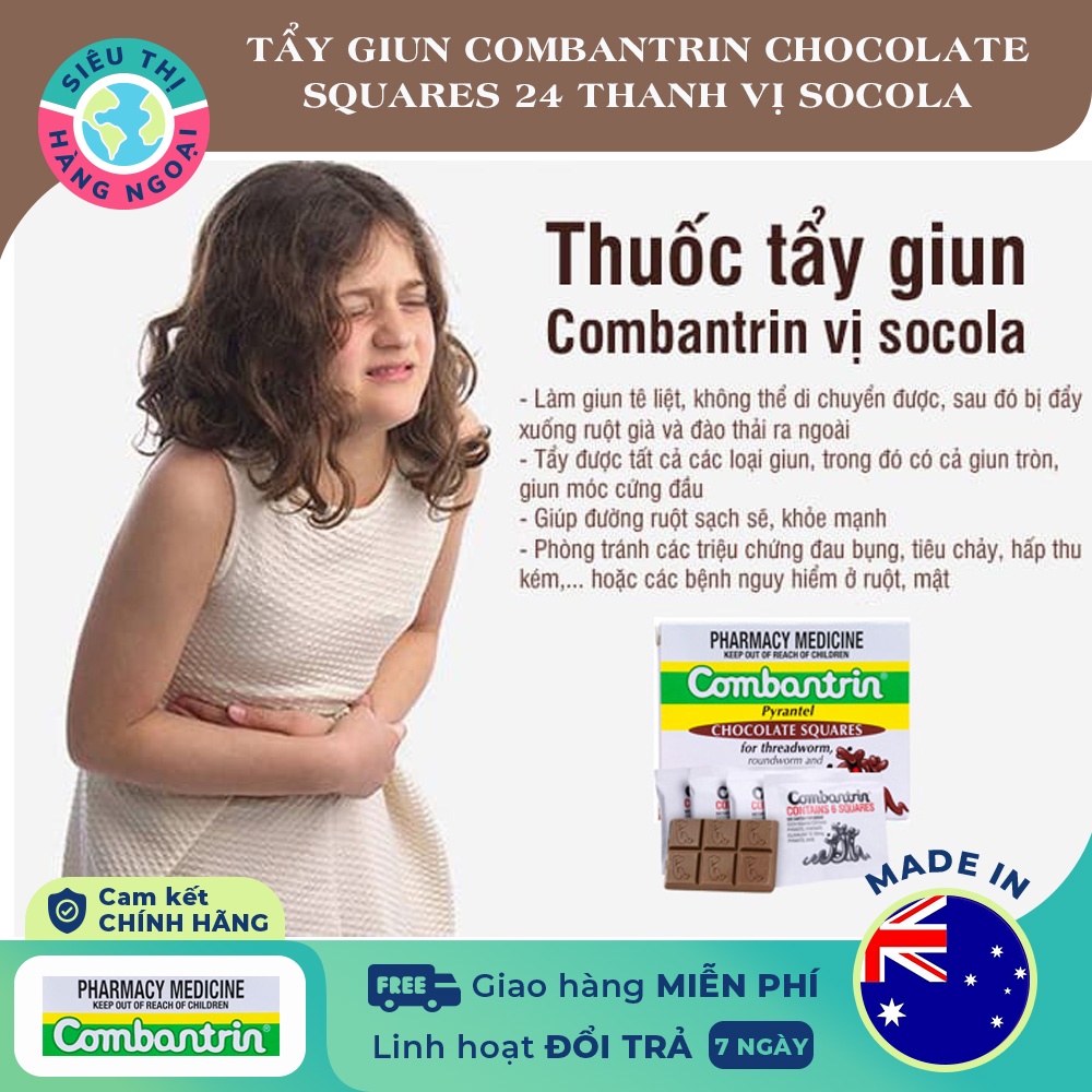 Ô tay giun socola Úc cho bé trên 1 tuổi