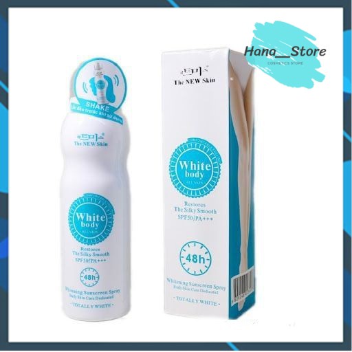 KEM CHỐNG NẮNG DẠNG XỊT WHITE BODY THE NEW SKIN