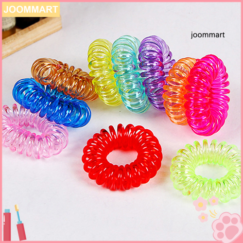 (Hàng Mới Về) Set 10 Dây Cột Tóc Co Giãn Thiết Kế Đơn Giản Cho Nữ