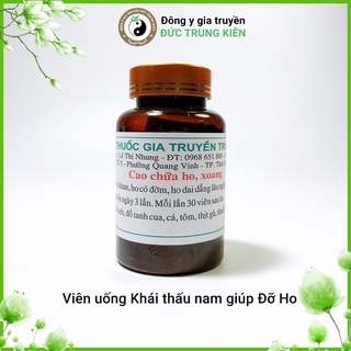 Viên uống Khái Thấu Nam Giúp Đỡ Ho đông y Đức Trung Kiên