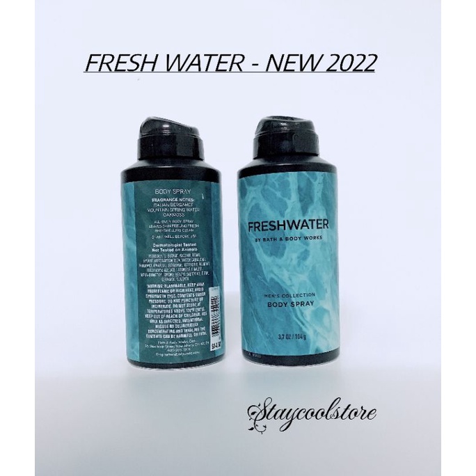 Xịt thơm nam Fresh Water Bath & Body Works 104gram