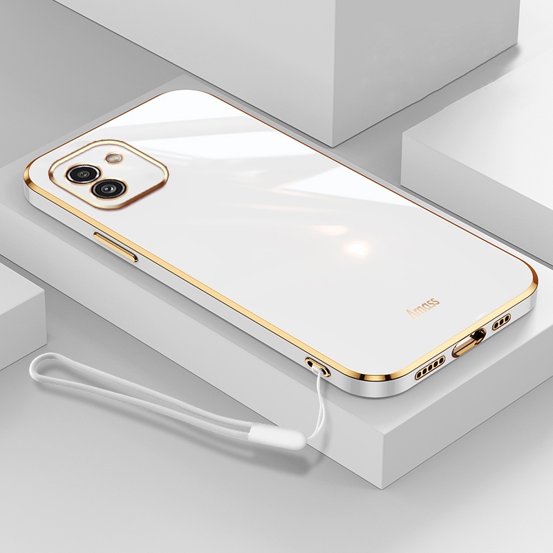 Ốp Lưng Silicon Hình Camera Độc Đáo Cho Samsung Galaxy A02 A03 Kèm Dây Đeo