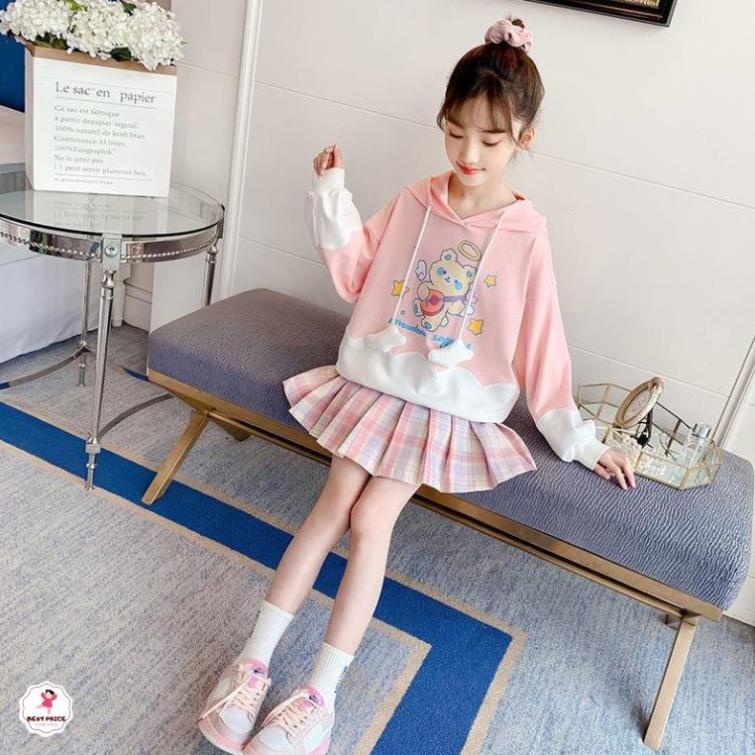 Váy đẹp cho bé gái mập7 8 9 10 11 12 tuổi ☑️ Thời trang váy đầm dài tay mùa thu đông size đại 25kg 35kg 40kg