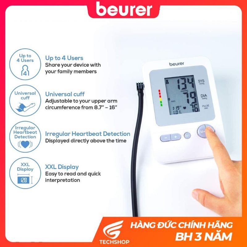 [Nhập khẩu  Đức ] Máy Đo Huyết Áp Beurer BM26 - Bán Chạy Số 1 Amazon t