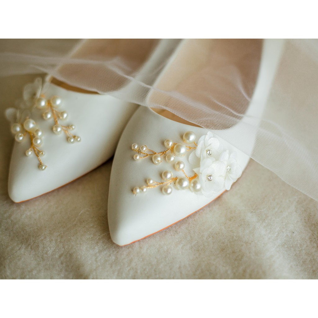 Giày Cưới Cao Cấp Bejo Búp Bê Mũi Nhọn - WEDDING SHOES