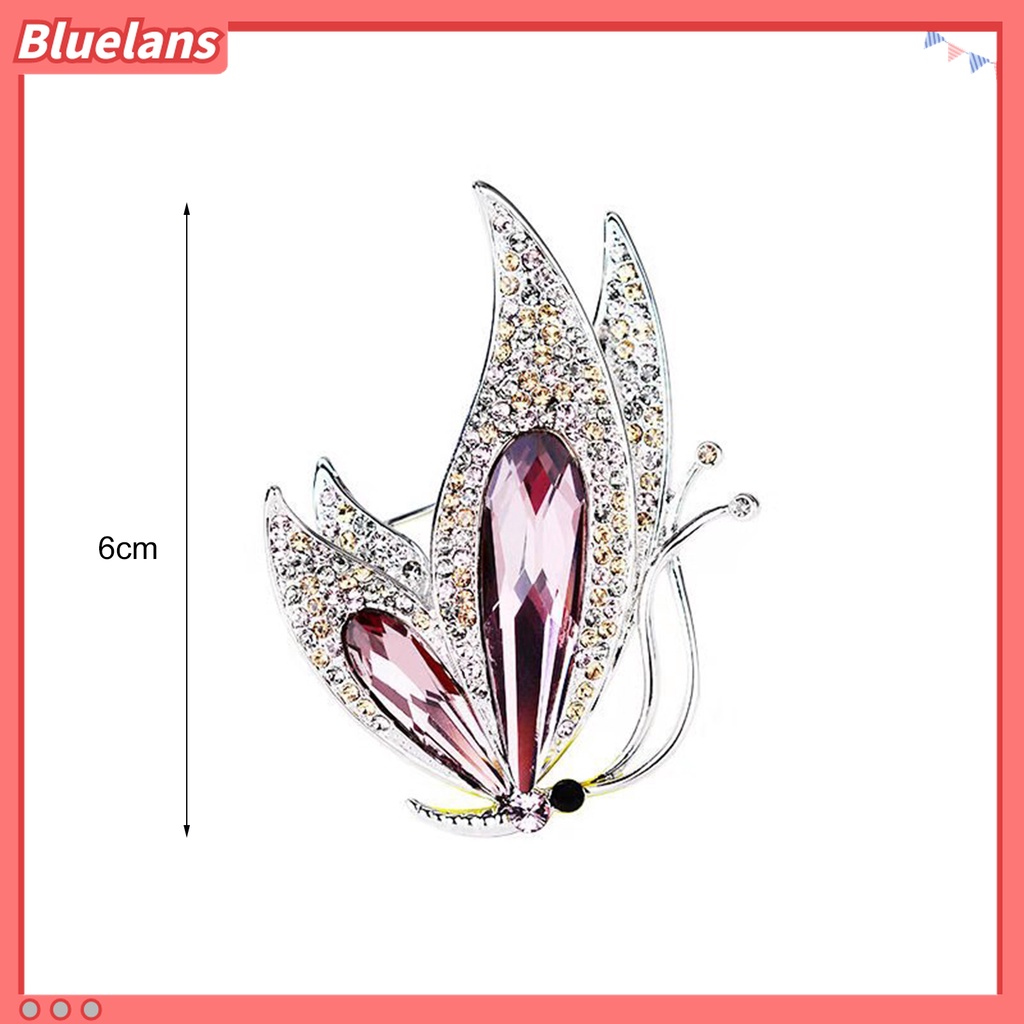 Ghim Cài Áo Hình Bướm Đính Đá Nhân Tạo Thời Trang