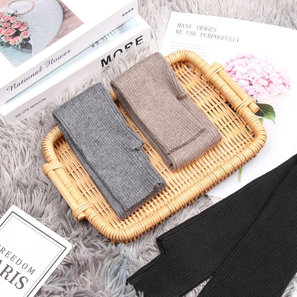 Găng Tay Len Hở Ngón Giữ Ấm Cho Nữ