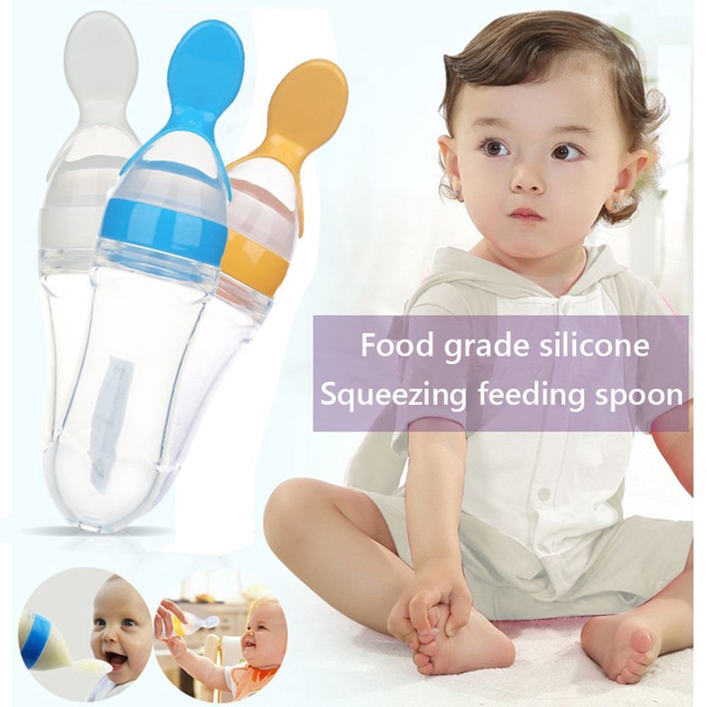 Dụng cụ cho bé ăn bằng silicon 90ml