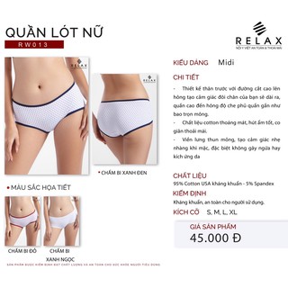 QUẦN COTTON NỮ CAO CẤP RELAX