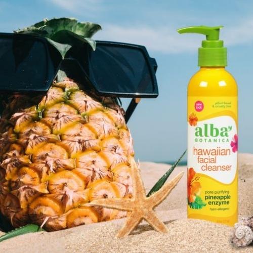 Sữa rửa mặt làm sạch sâu da nhạy cảm enzyme dứa ALBA BOTANICA FACIAL CLEANSER PORE PURIFYING PINEAPPLE ENZYME 177ml