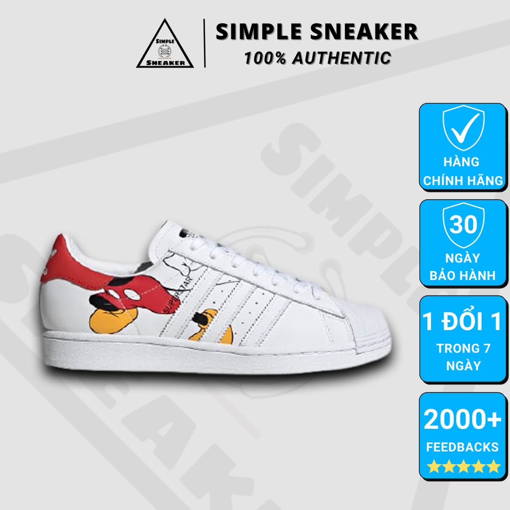 Giày Adidas Superstar Chính Hãng FREESHIP Adidas Superstar Mickey - Giày Superstar Chuột Mickey Auth - Simple Sneaker