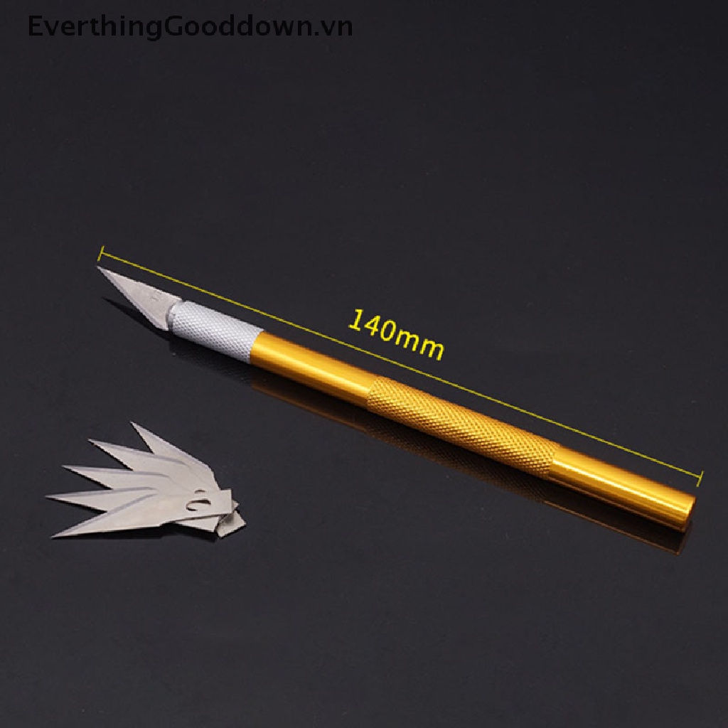 Set dao khắc đục làm đồ thủ công sửa chữa DIY có 5 lưỡi tiện lợi