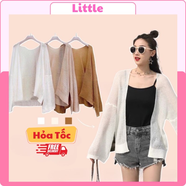 Áo Khoác Len Mỏng Cardigan Cho Nữ Phong Cách Hàn Quốc Phù Hợp Đi Đà Lạt Dạo Biển