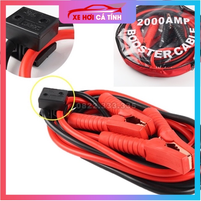 [⚡FLAST SALE⚡] Bộ dây câu bình ắc qui 500amp dài 2.2m lõi đồng lớn.