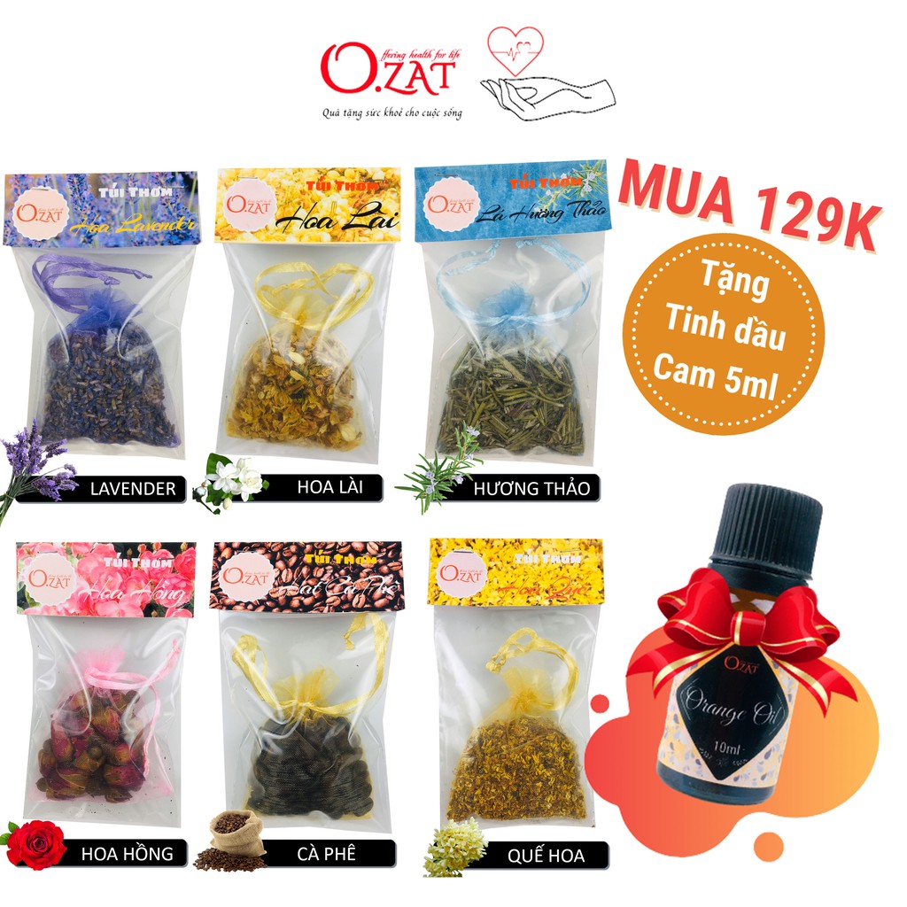 Túi thơm hoa Lavender sấy khô O.ZAT 10g