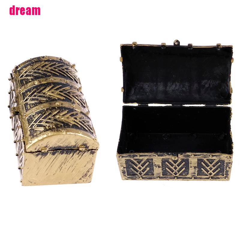 Bộ 2 Hộp Kho Báu Mini Kiểu Vintage Dễ Thương Trang Trí Nhà Cửa