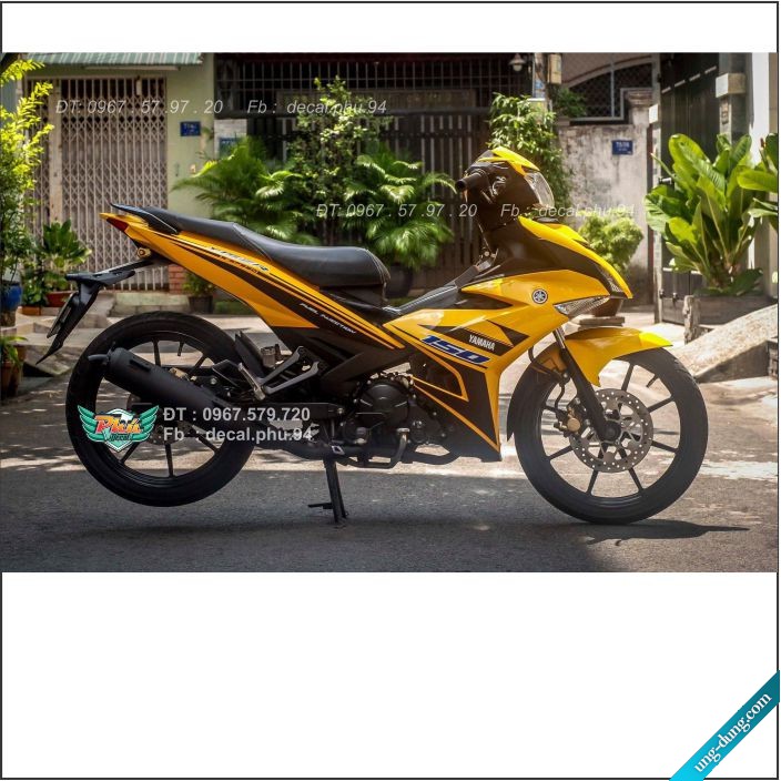 Tem Exciter 150 Vàng đen Rời (V)