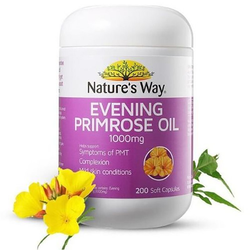 Nature's Way Evening Primrose Oil 1000 mg - Hỗ Trợ Cân Bằng Nội Tiết Tố Nữ Và Giảm Các Triệu Chứng Tiền Mãn Kinh