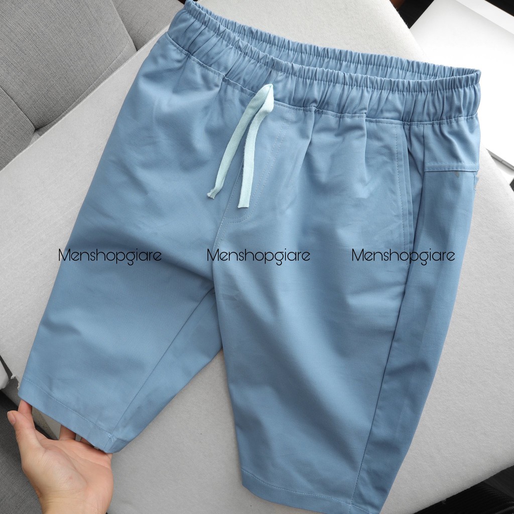 QUẦN SHORT KAKI LƯNG THUN NAM CO GIÃN - HÌNH THẬT | BigBuy360 - bigbuy360.vn