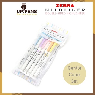 Set 5 bút highlight hai đầu Zebra Mildliner Double-Sided Highlighter – 5 Gentle Color Set
