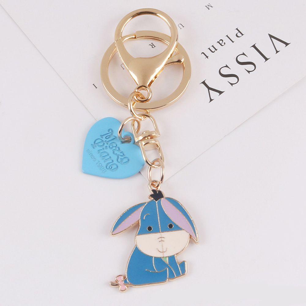 Móc Khóa Kim Loại Hình Chú Heo Hoạt Hình Dễ Thương