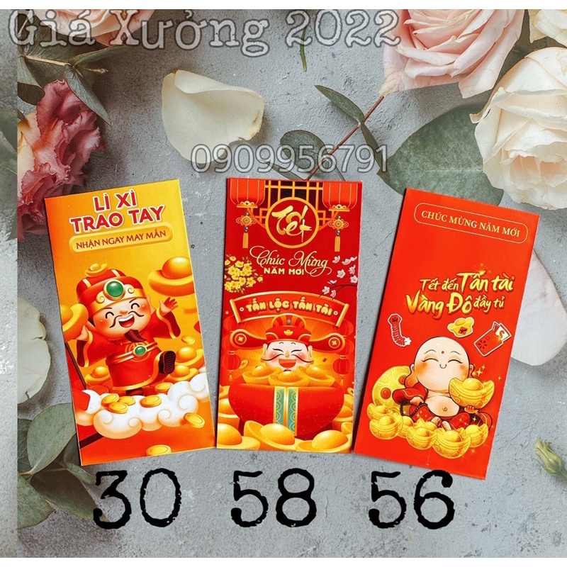 Lì Xì Xấp 10 Cái Từ Mẫu 33 - 50