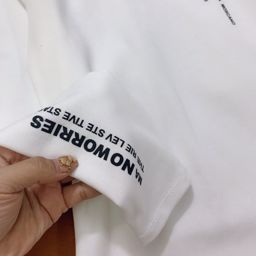 Áo giữ nhiệt in hình chữ cho nữ co giãn 4 chiều, giữ nhiệt tốt chất thun mịn 3 màu Đen Trắng Nâu Mẫu Mới 2023