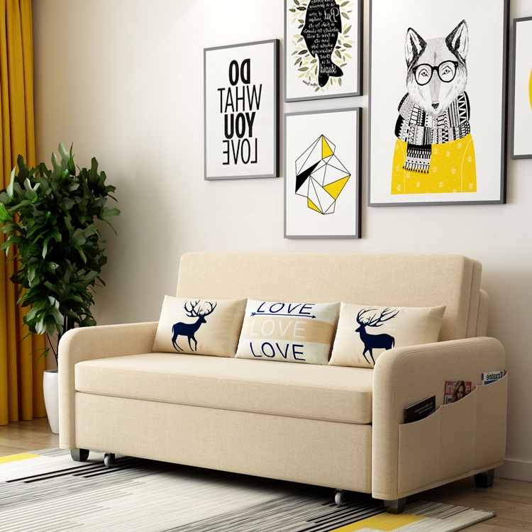 Giường Ngủ Thông Minh, Ghế Sofa Gấp Gọn Thành Giường Kích Thước 1m6x1m9.