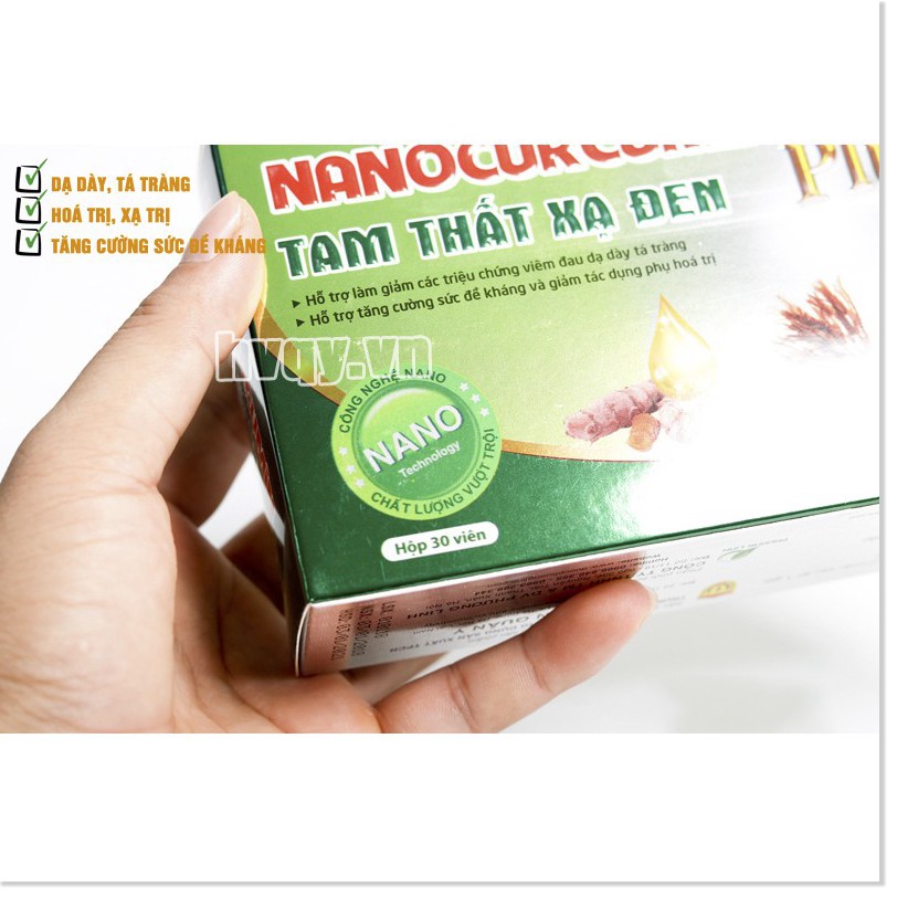 [CaoMALL] - Nano Curcumin Tam Thất Xạ Đen Plus Học Viện Quân Y