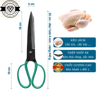 Kéo 18 cm từ làm từ nhíp xe được sản xuất tại làng nghề Đa Sỹ -HL30