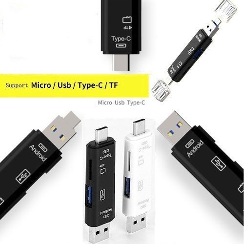 Đầu đọc thẻ nhớ 5 trong 1 cổng type C Micro TF OTG USB 3.0 tiện dụng