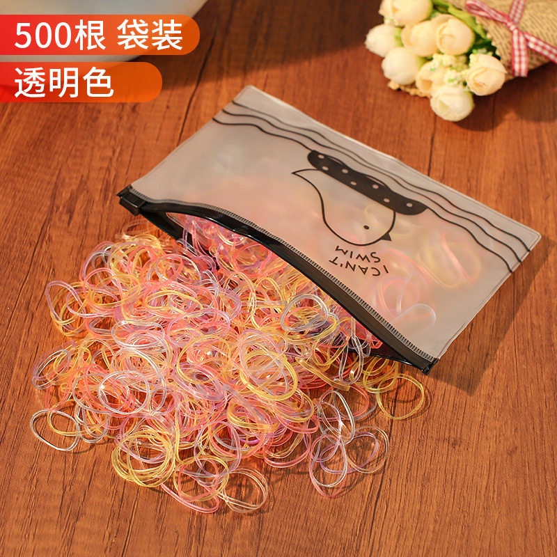 Dây Buộc Tóc Cao Su Co Giãn Tốt Không Làm Tổn Thương Da Đầu Cho Bé Gái