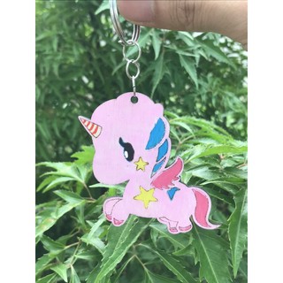 Móc khóa ngựa một sừng