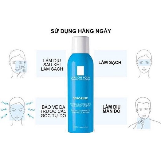 ✅[Hàng Auth_Giá Sỉ] Nước khoáng giúp làm sạch và dịu da La Roche-Posay Serozinc_150ml