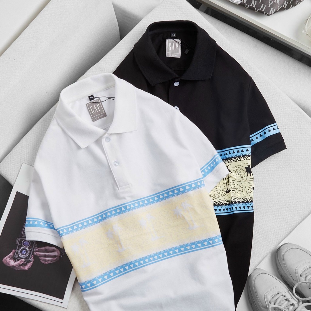 (Big size 3XL 4XL 100kg) Áo thun nam polo cổ bẻ Palm GAP012 2M - Áo POLO nam công sở cotton cá sấu, chuẩn form hàng hiệu