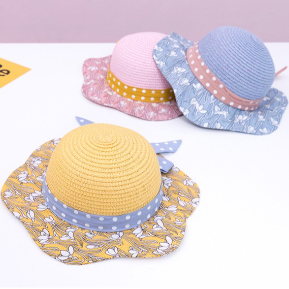 Mũ bé gái size 48cm thích hợp 15-24 tháng hoặc hơn