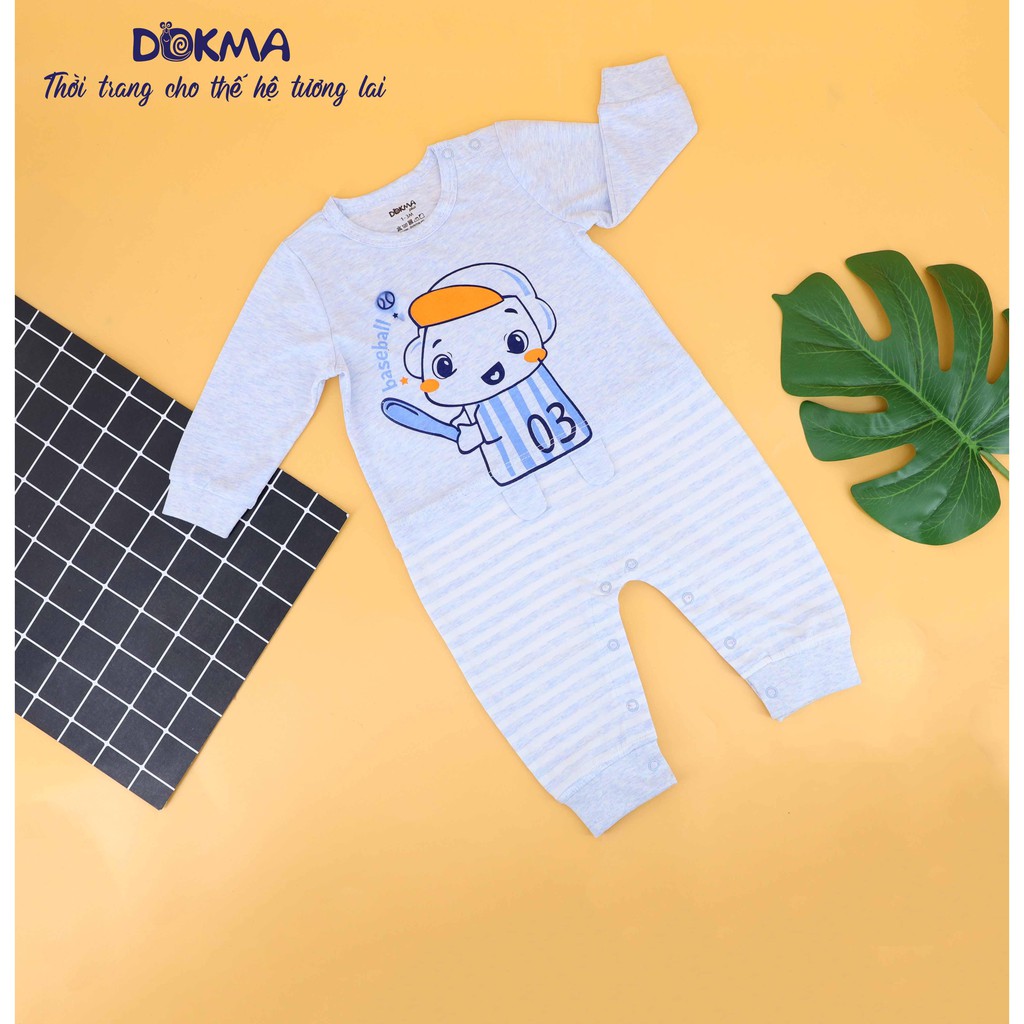 DMB202 Bộ Body cài vai dài tay Dokma (3-12M)