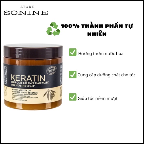 Kem Ủ Tóc KERATIN COLLAGEN 1000ML LAVENDER BRAZIL NUT - Ủ Hấp Tóc Cung Cấp Dưỡng Chất KERATIN