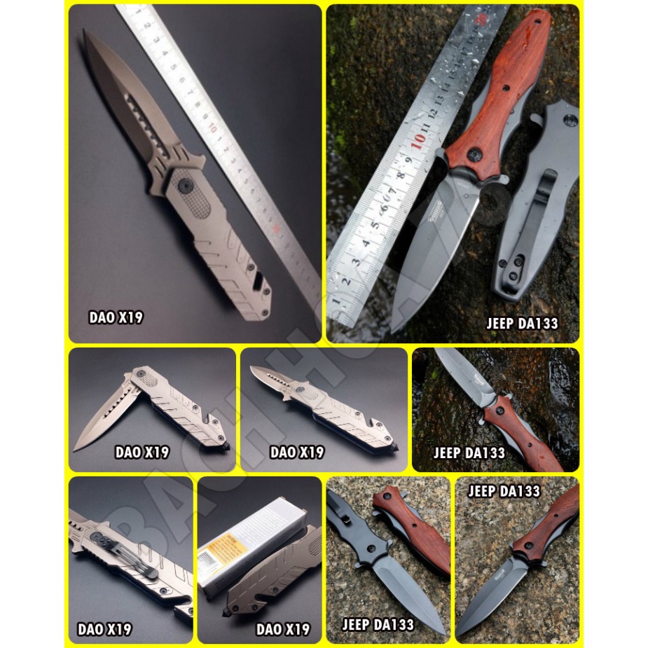 DAO PHƯỢT GẤP CÁC LOẠI BROWNING - COLUMBIA - JEEP - THỤY SỸ...