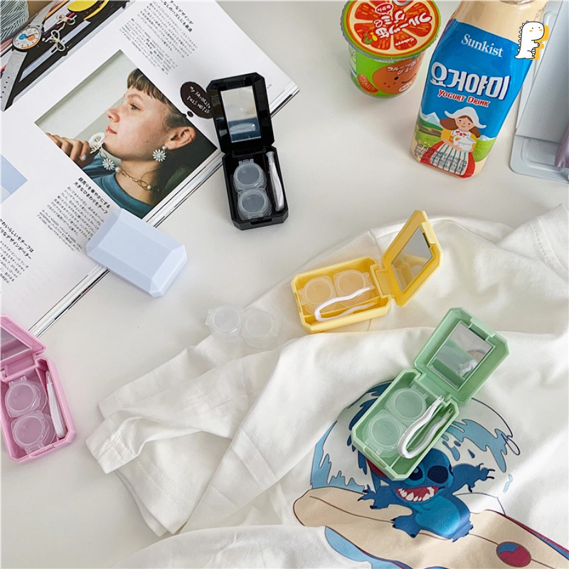 Hộp đựng lens kính áp tròng màu trơn