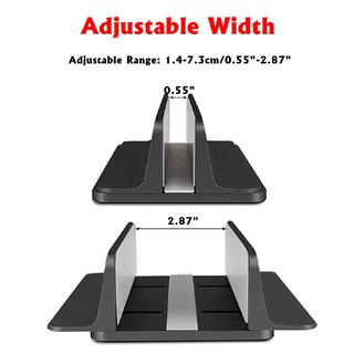 ❤HighAluminum Vertical Laptop Stand Adjustable Desktop Holder Space-Saving
