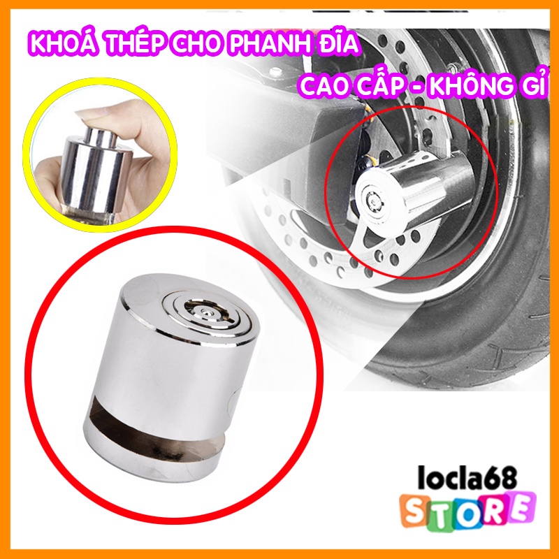 Khoá Phanh Đĩa Xe Máy, Xe Đạp – Khoá Chống Trộm Inox