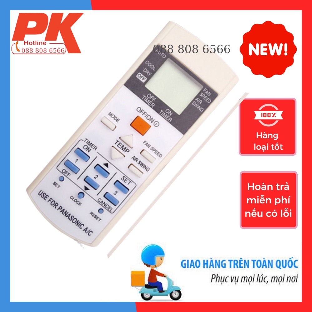 Điều khiển điều hòa Panasonic - Remote điều hòa Panasonic 1 chiều 2 chiều loại tốt - HÀNG LOẠI TỐT