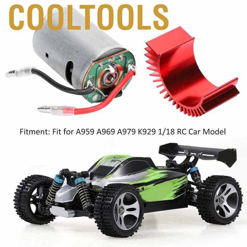 Cooltools 540 Motor with Mount Heat Sink Fit for A959 A969 A979 K929 1/18 RC Car