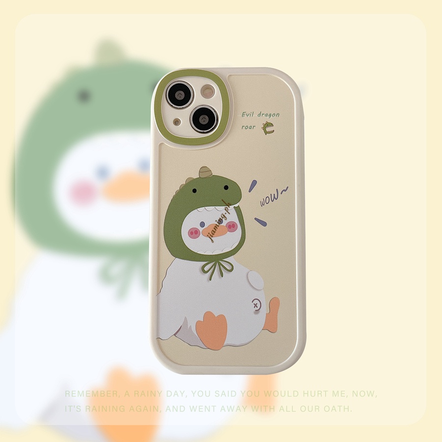 Ốp Điện Thoại In Hình Chú Vịt Dễ Thương Bảo Vệ Camera Cho iPhone 7 8 SE 2020 X XS XR XS MAX 11 12 13 PRO MAX