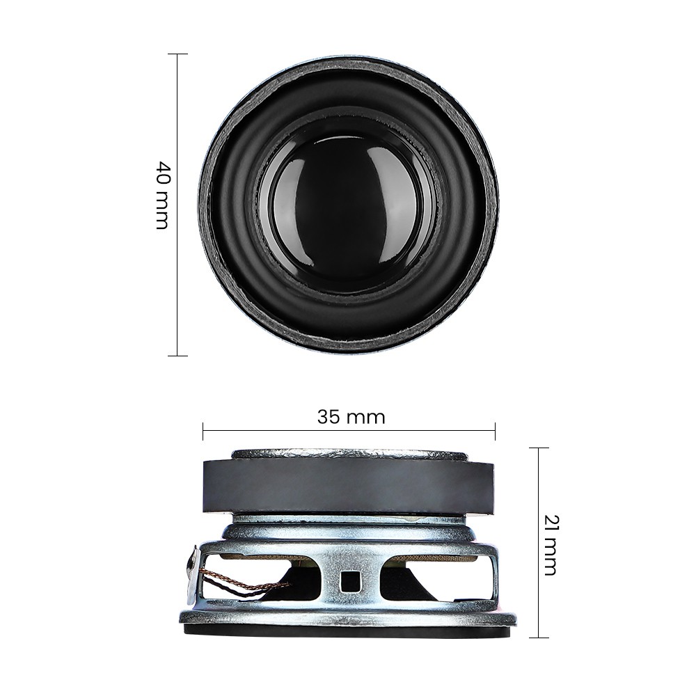 Bộ 2 loa di động âm thanh AIYIMA 1.5Inch 4Ohm 3W toàn dải