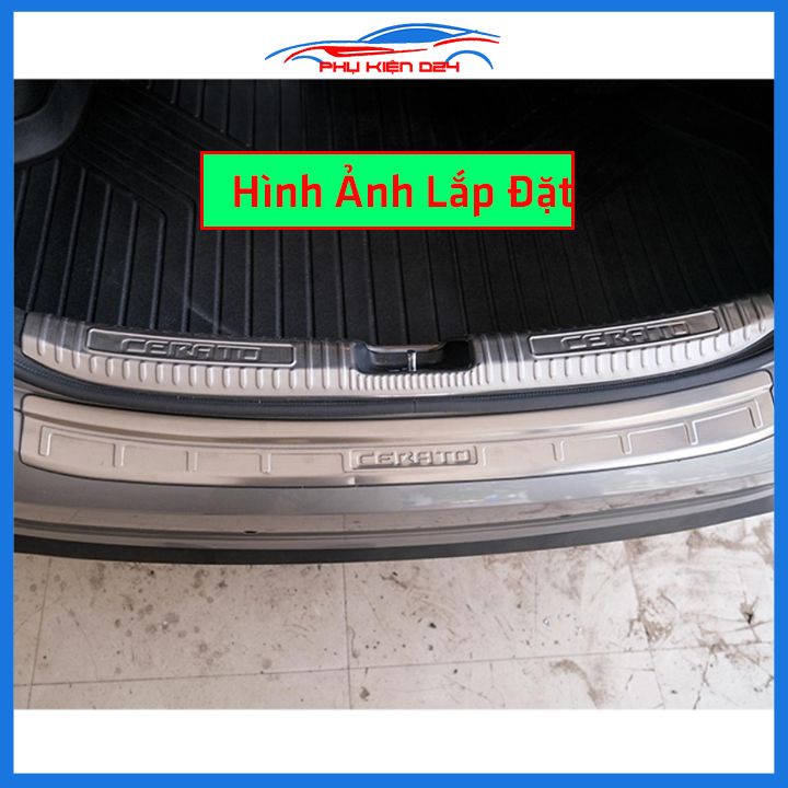 Ốp chống trầy cốp Cerato 2019-2020-2021-2022 inox sáng bóng bảo vệ xe chống va đập