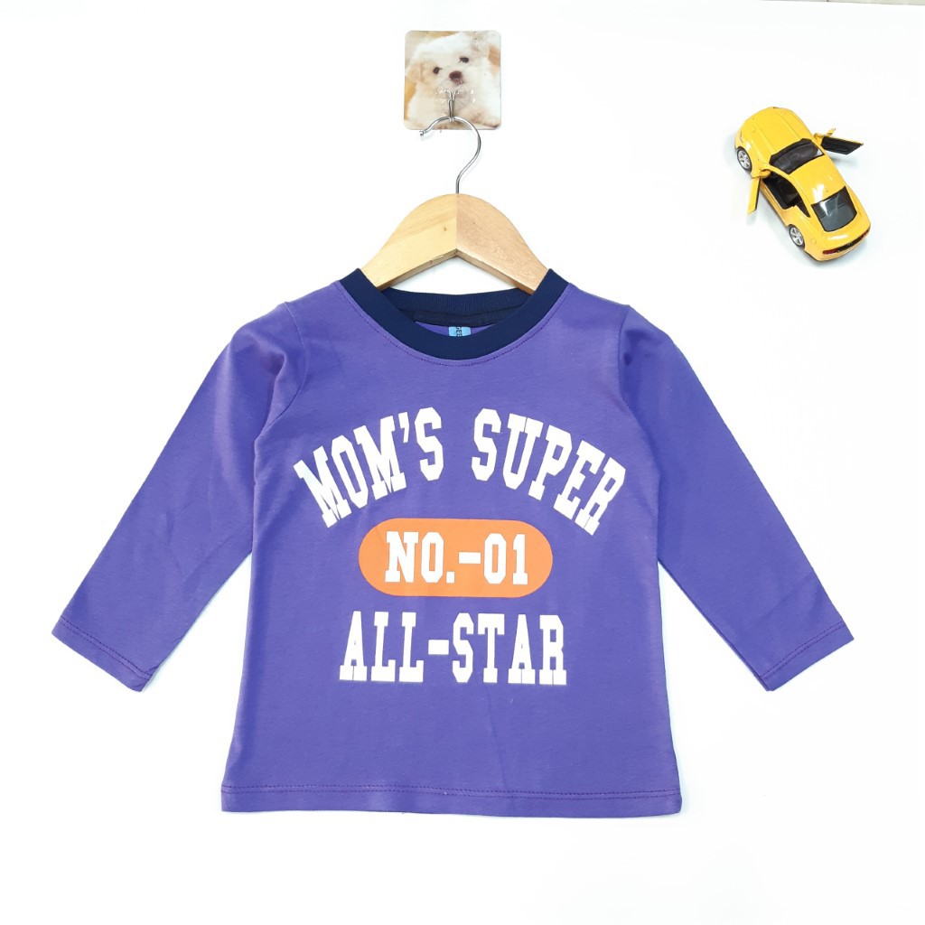 DG49-AT-05 Áo tay dài bé trai, chất cotton thoáng mát, thấm hút mồ hôi, sze bé 10-14kg, made in Việt Nam